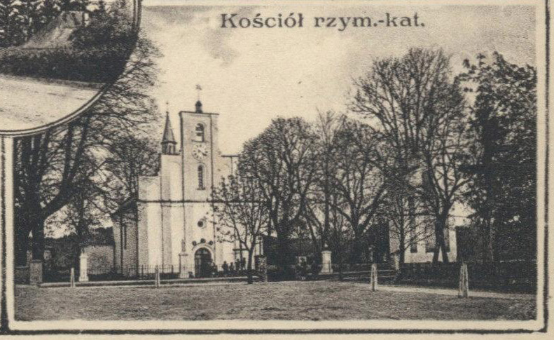 Костел св. Миколая на листівці до 1939 року (Джерело: polona.pl)