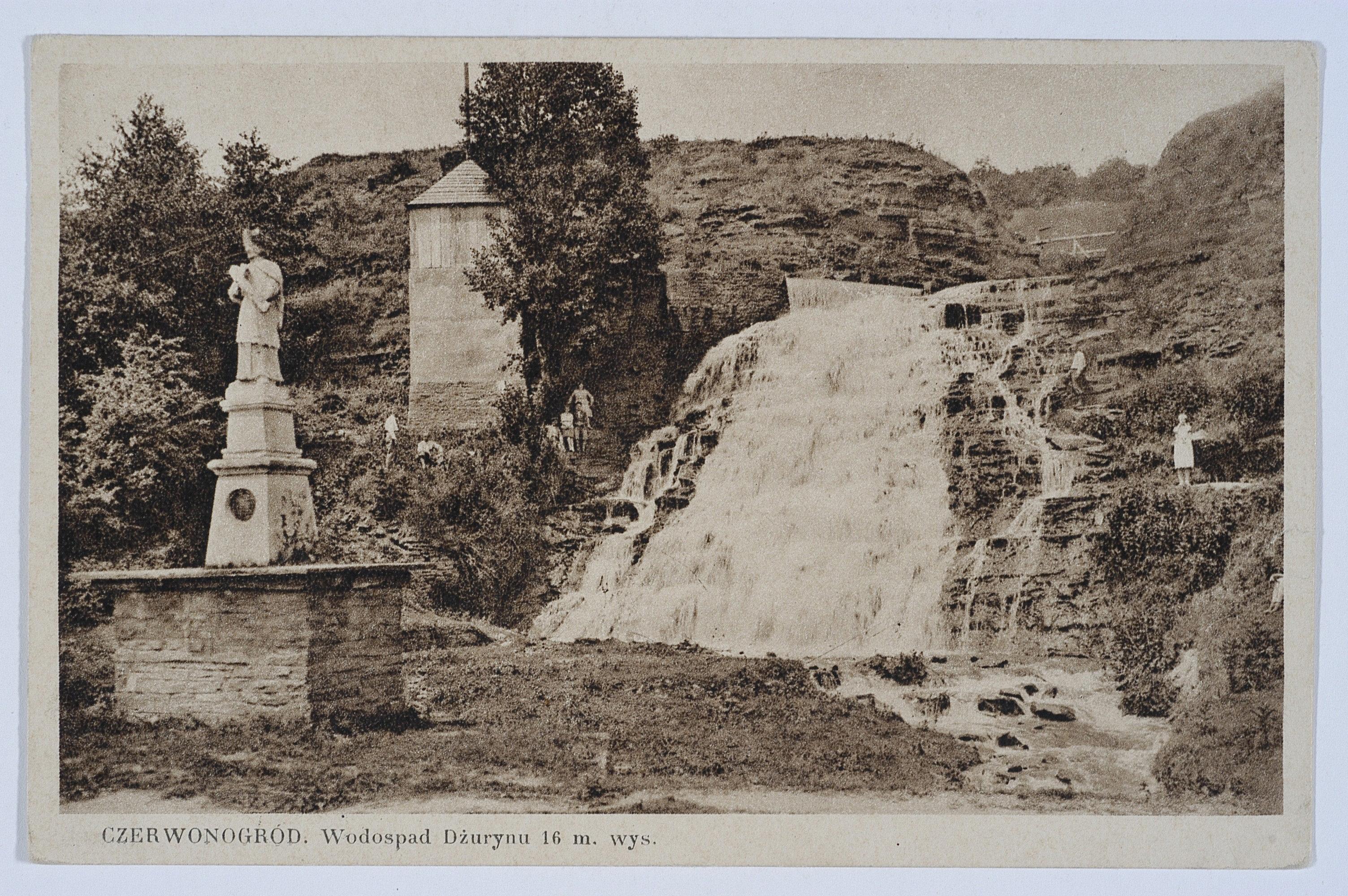 Джуринський водоспад, 1930 рік (Джерело: polona.pl)