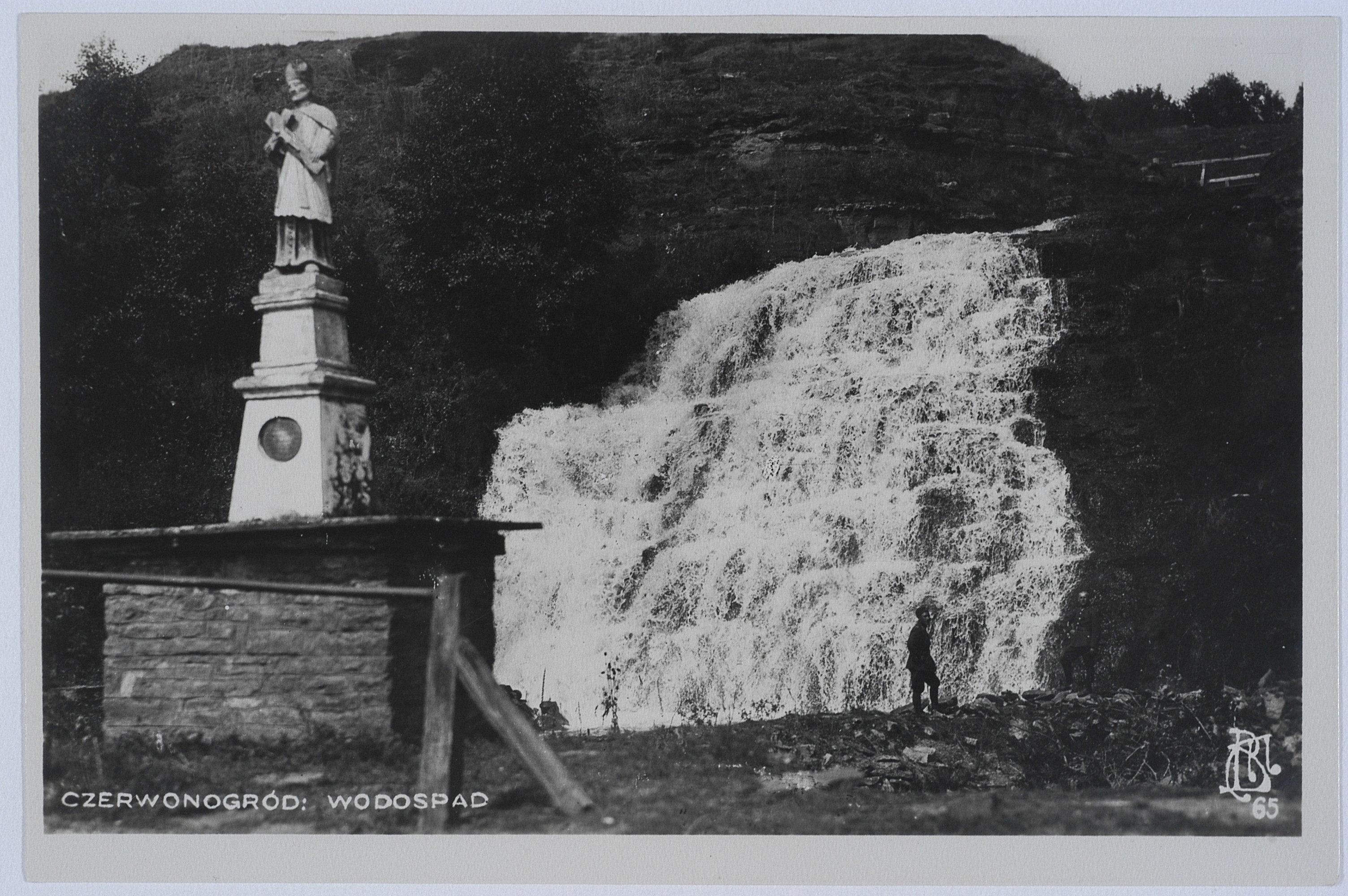 Джуринський водоспад, 1930 рік (Джерело: polona.pl)