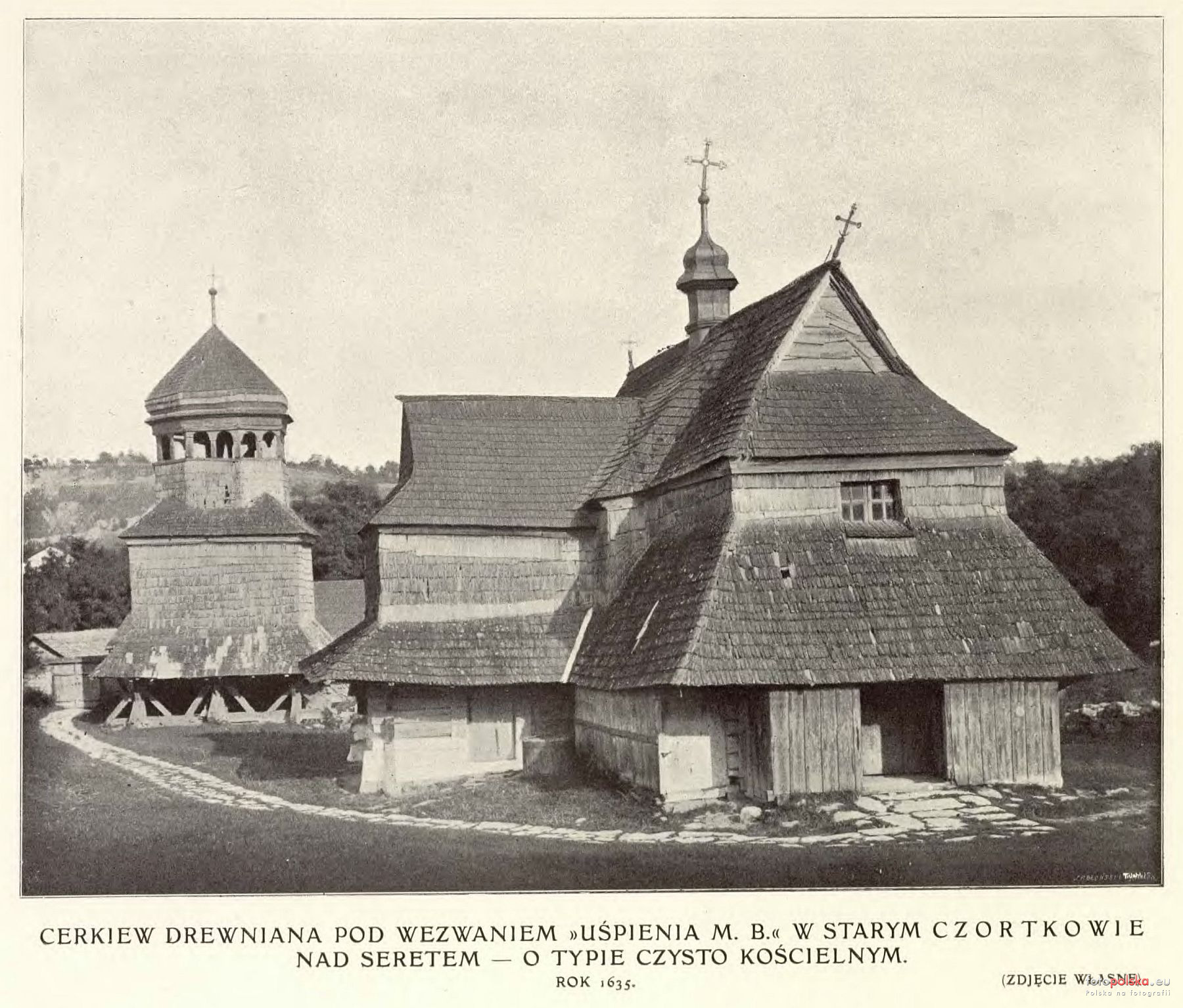 Вигляд храму між 1904 та 1909 роками (Джерело: fotopolska.eu)