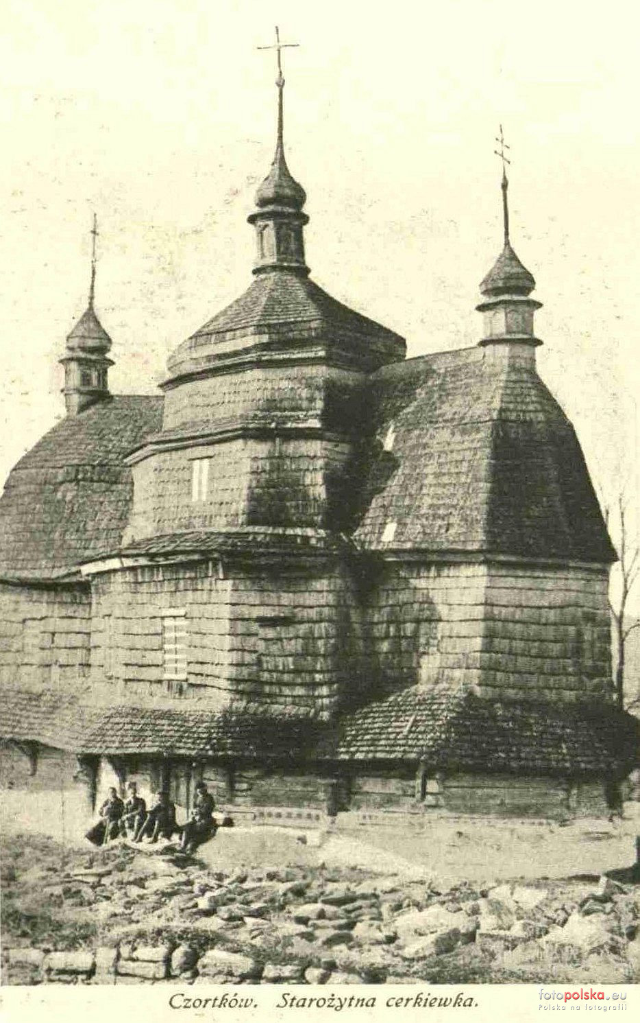 Вигляд храму між 1908 та 1913 роками (Джерело: fotopolska.eu)