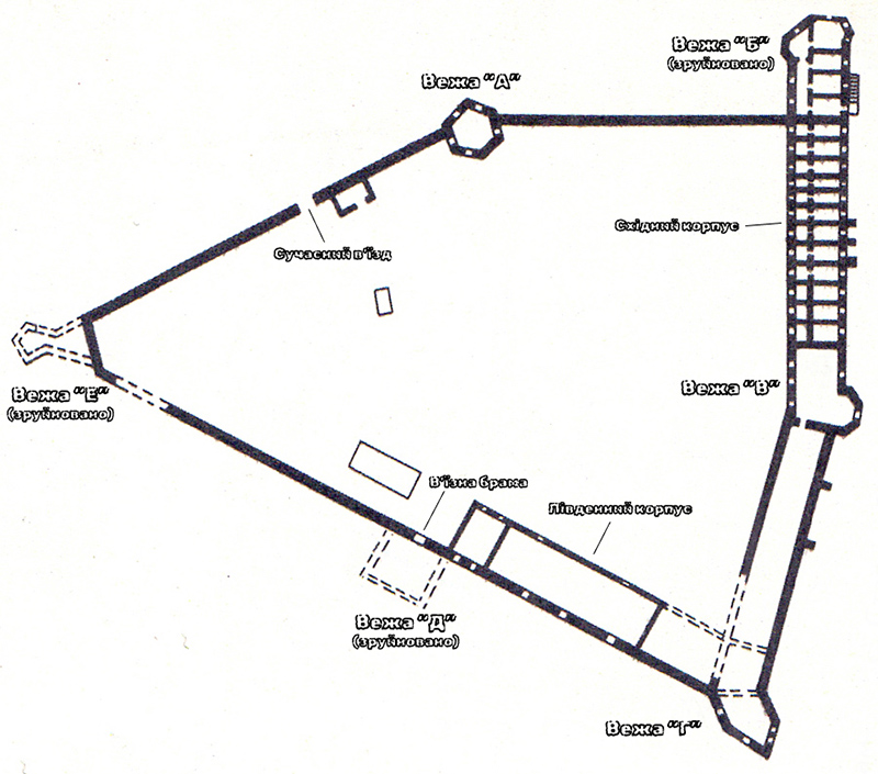 План старосільського замку