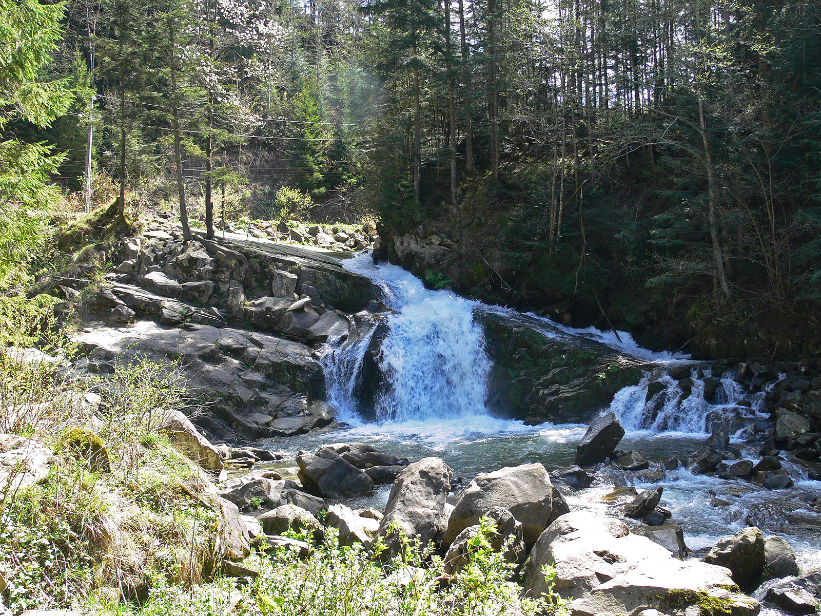 Водоспад Кам’янка в Українських Карпатах