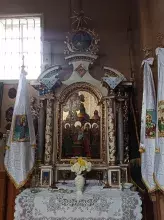 Інтер’єр дерев’яної церкви села Попелі